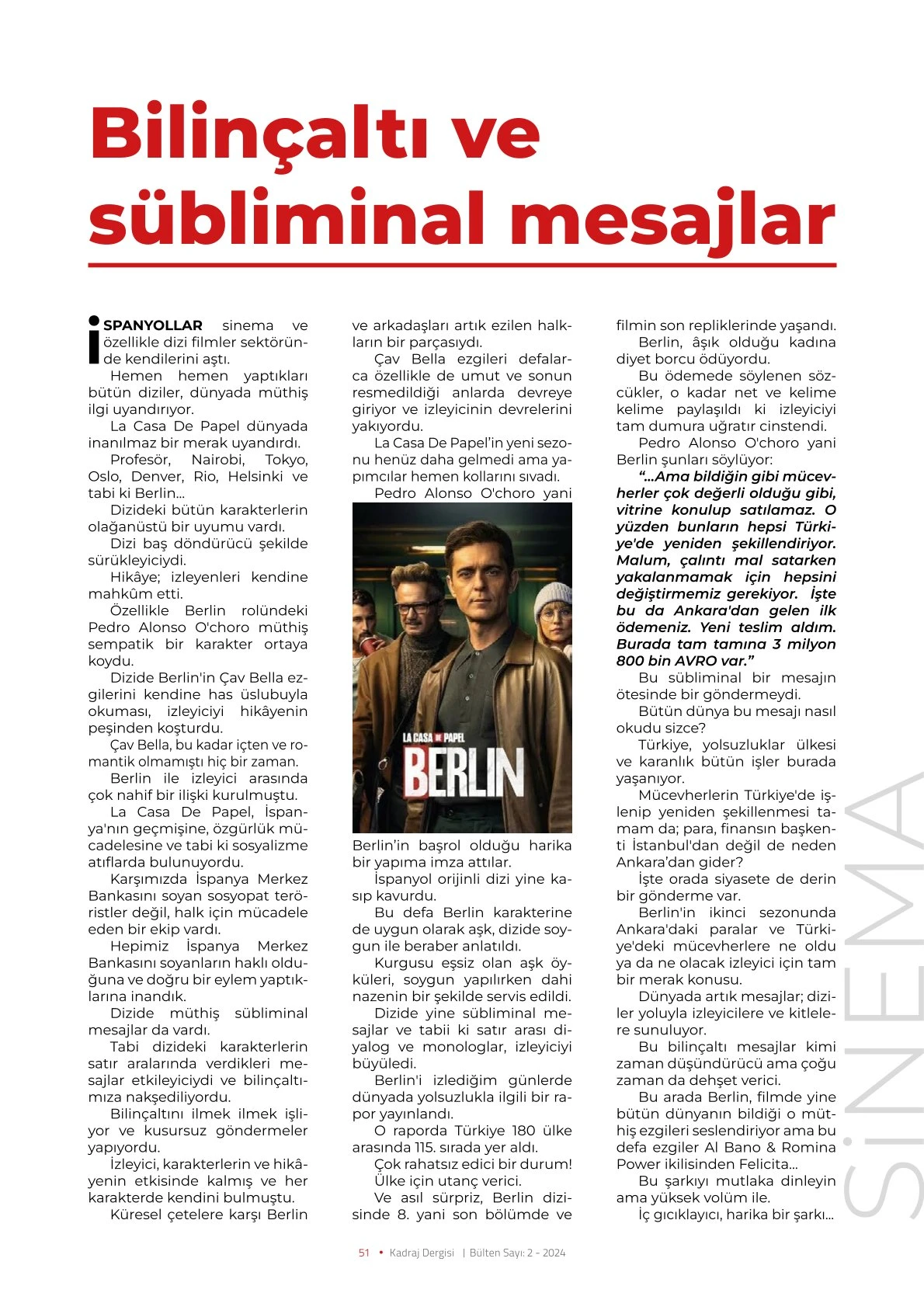 Kadraj Dergisi - Mart 2024