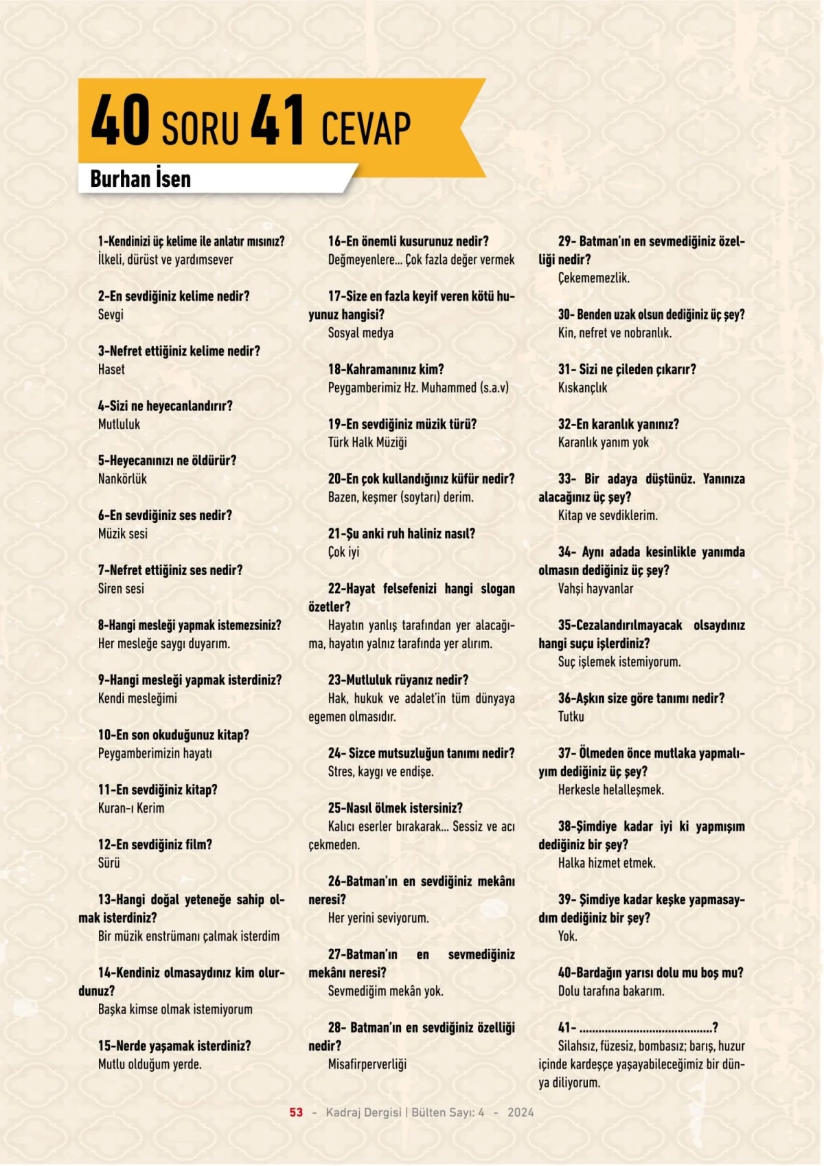 Kasım 2024 - 4. Sayı