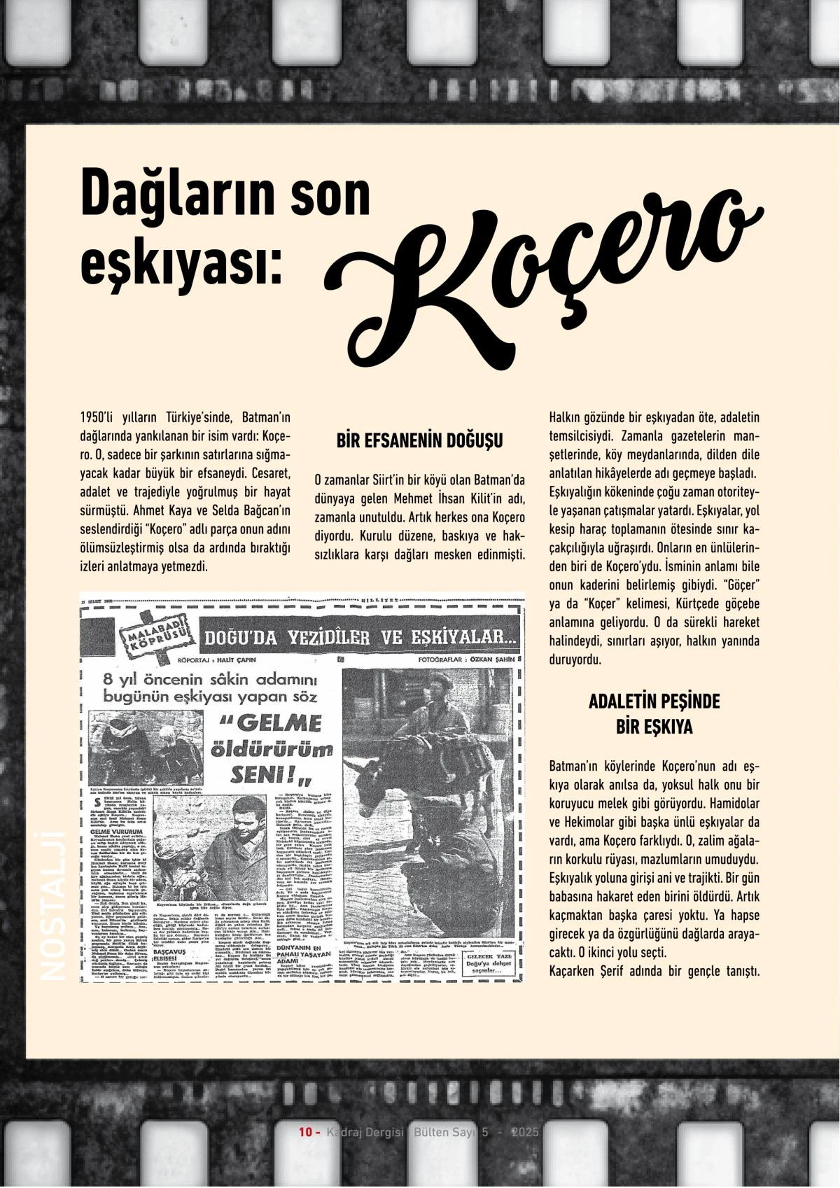 Kadraj Dergisi 5. sayı - 2025
