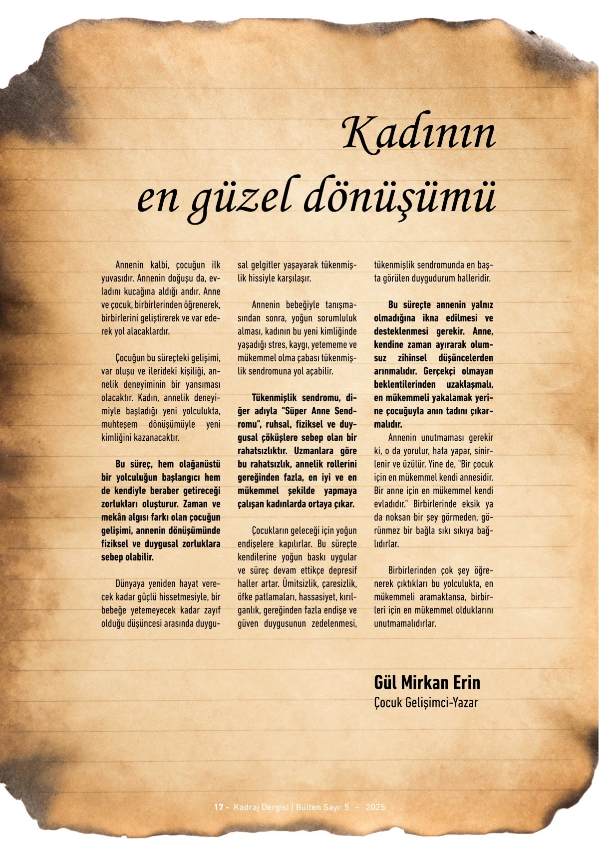 Kadraj Dergisi 5. sayı - 2025