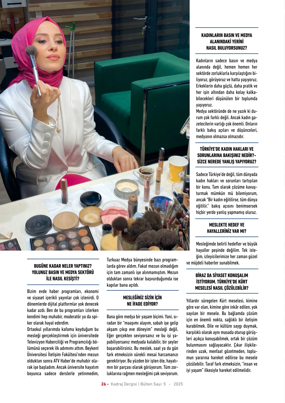 Kadraj Dergisi 5. sayı - 2025