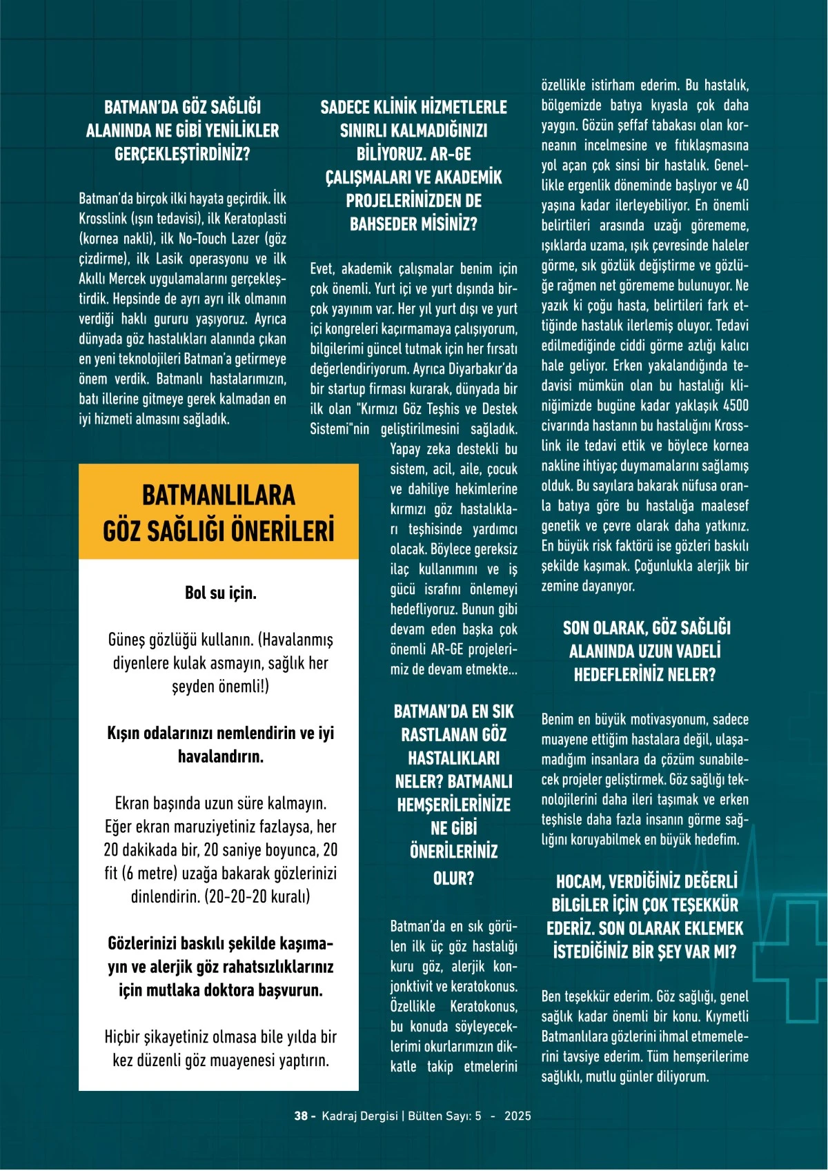 Kadraj Dergisi 5. sayı - 2025