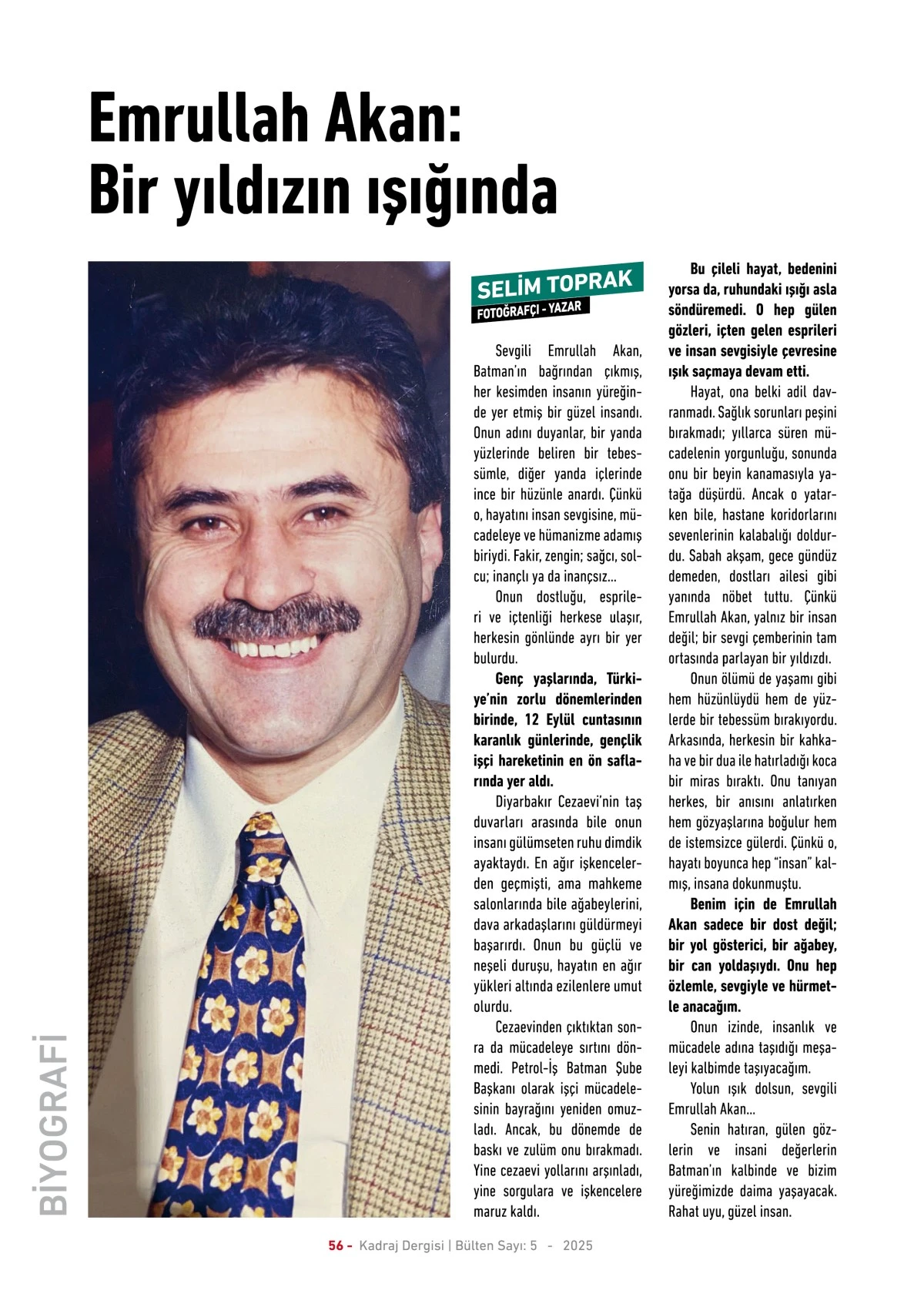 Kadraj Dergisi 5. sayı - 2025