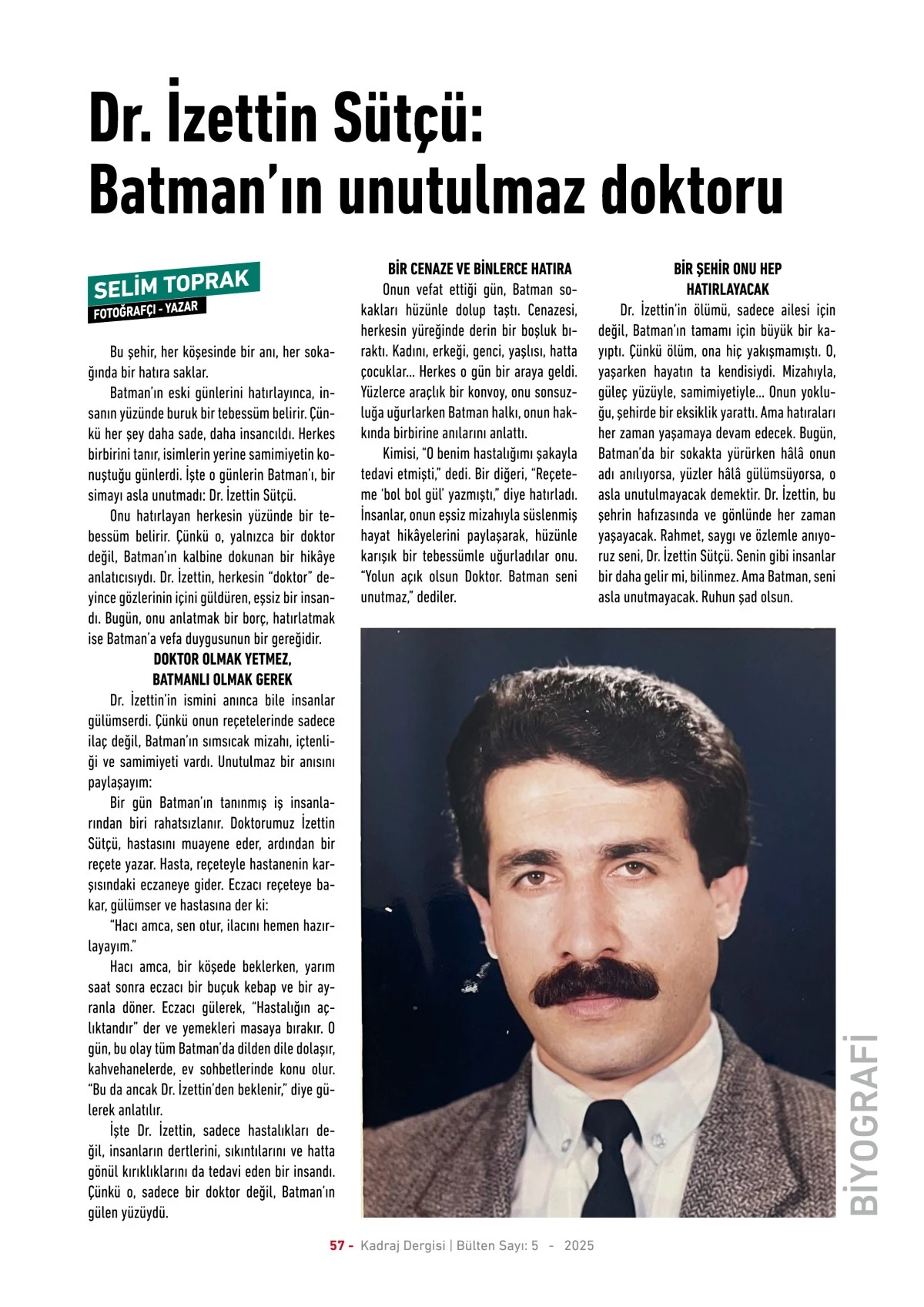 Kadraj Dergisi 5. sayı - 2025