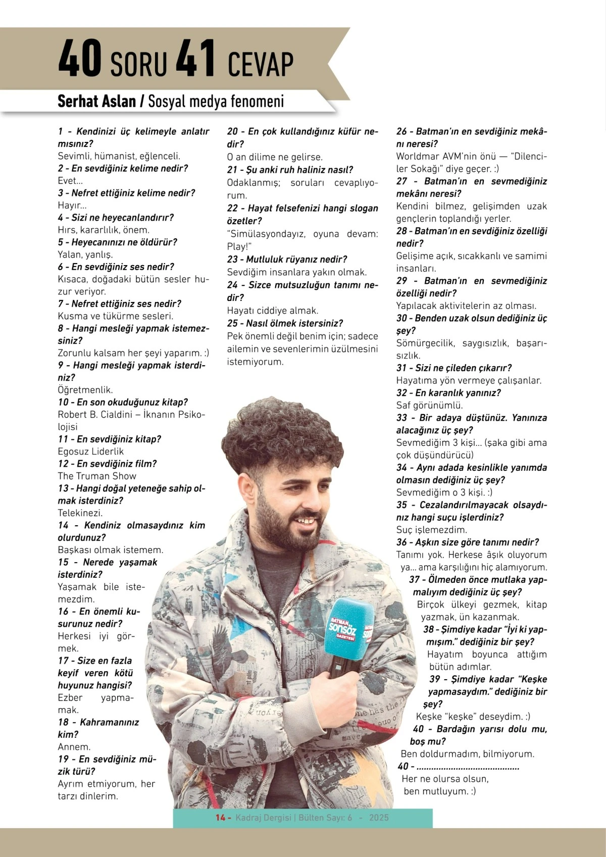 Kadraj Dergisi 6. sayısı
