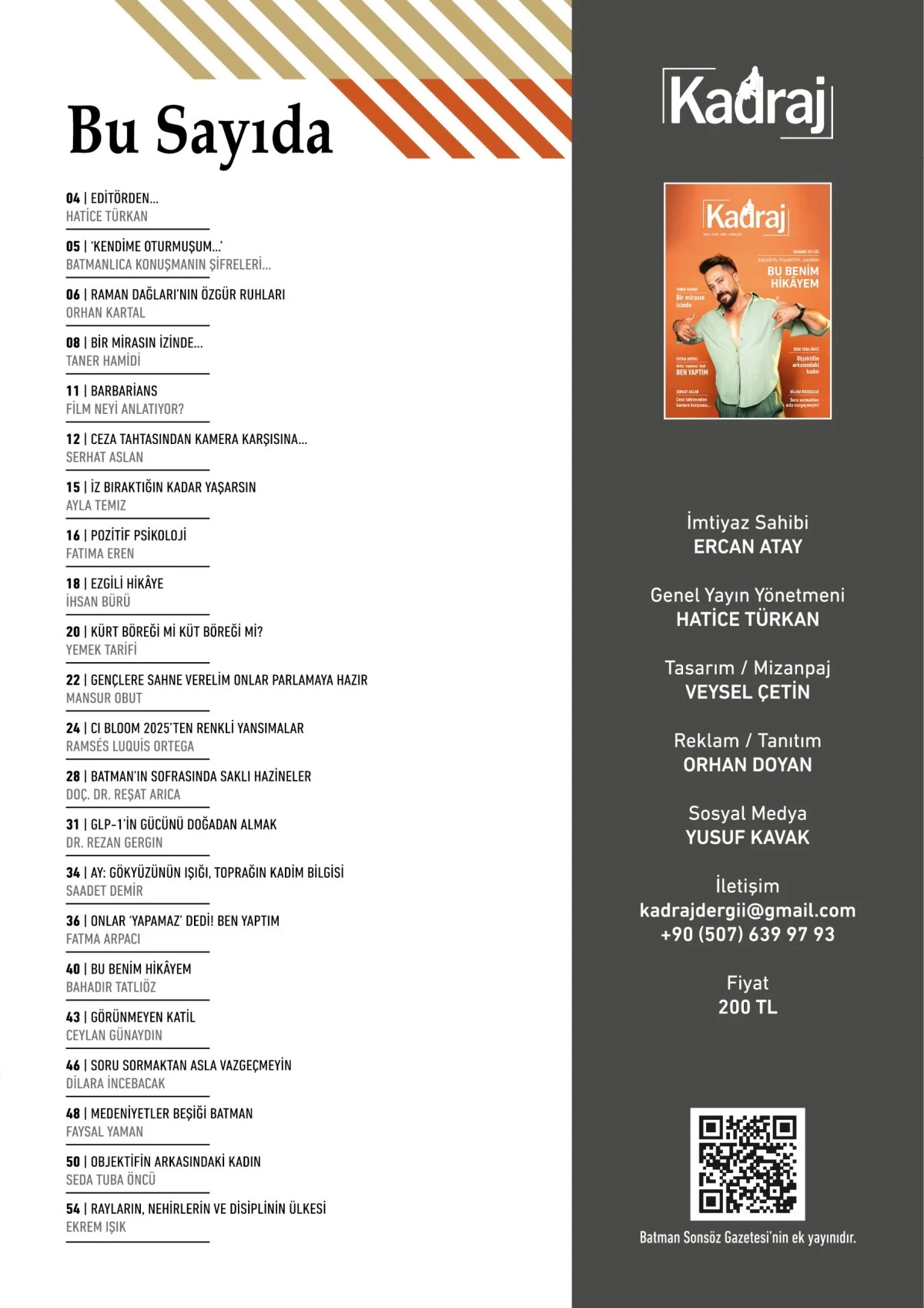 Kadraj Dergisi 6. sayısı