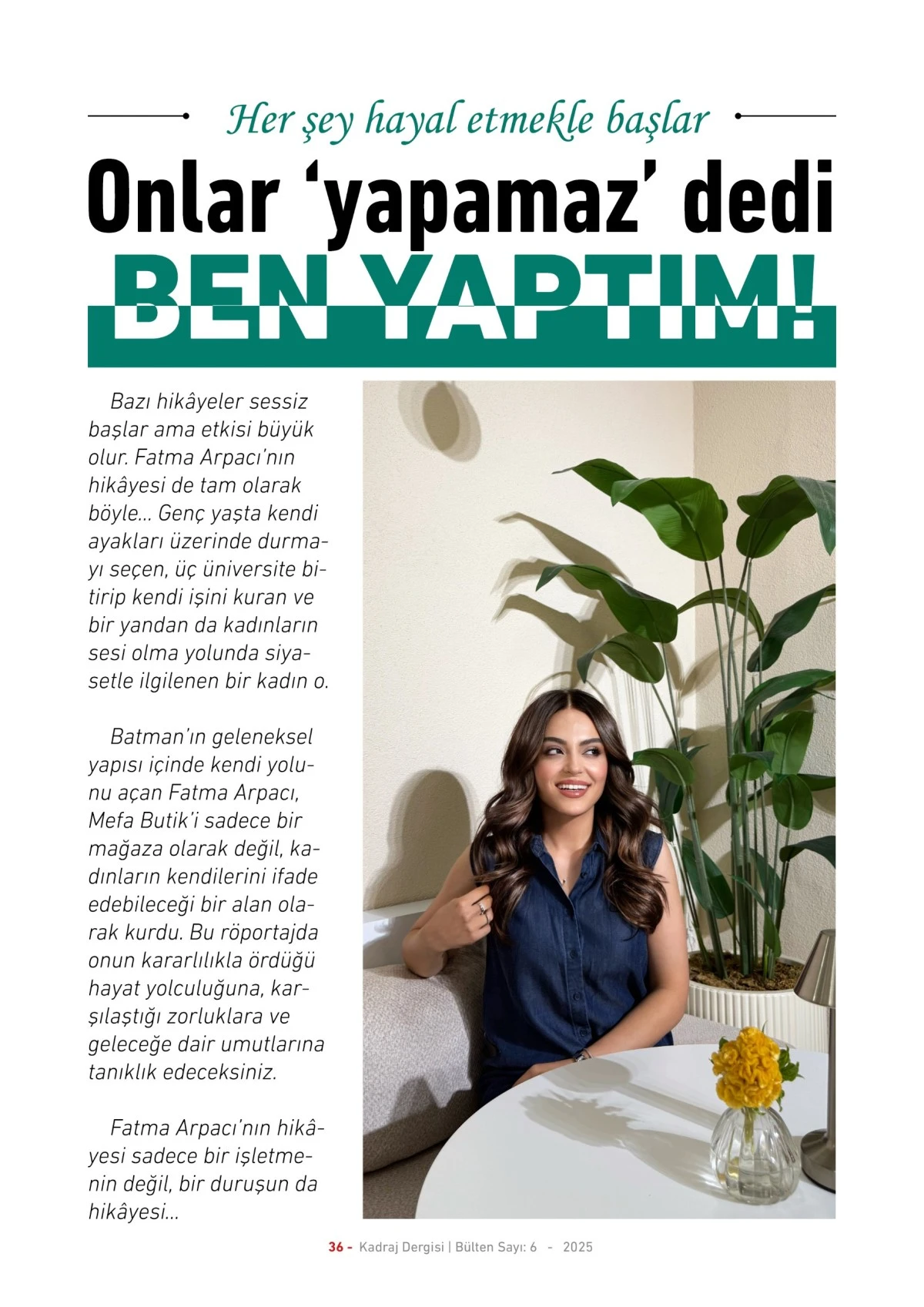 Kadraj Dergisi 6. sayısı
