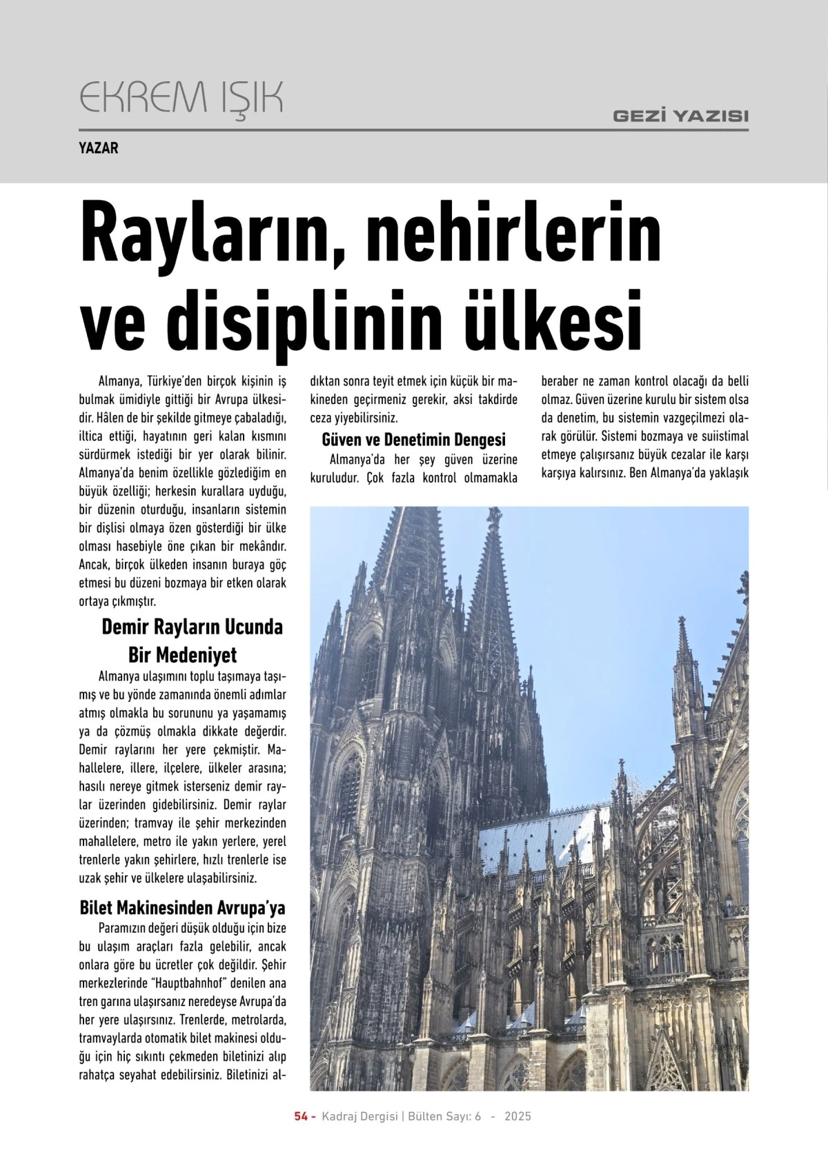 Kadraj Dergisi 6. sayısı