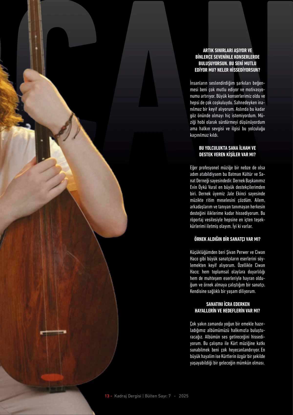 Kadraj Dergisi 7. sayı sayfalar