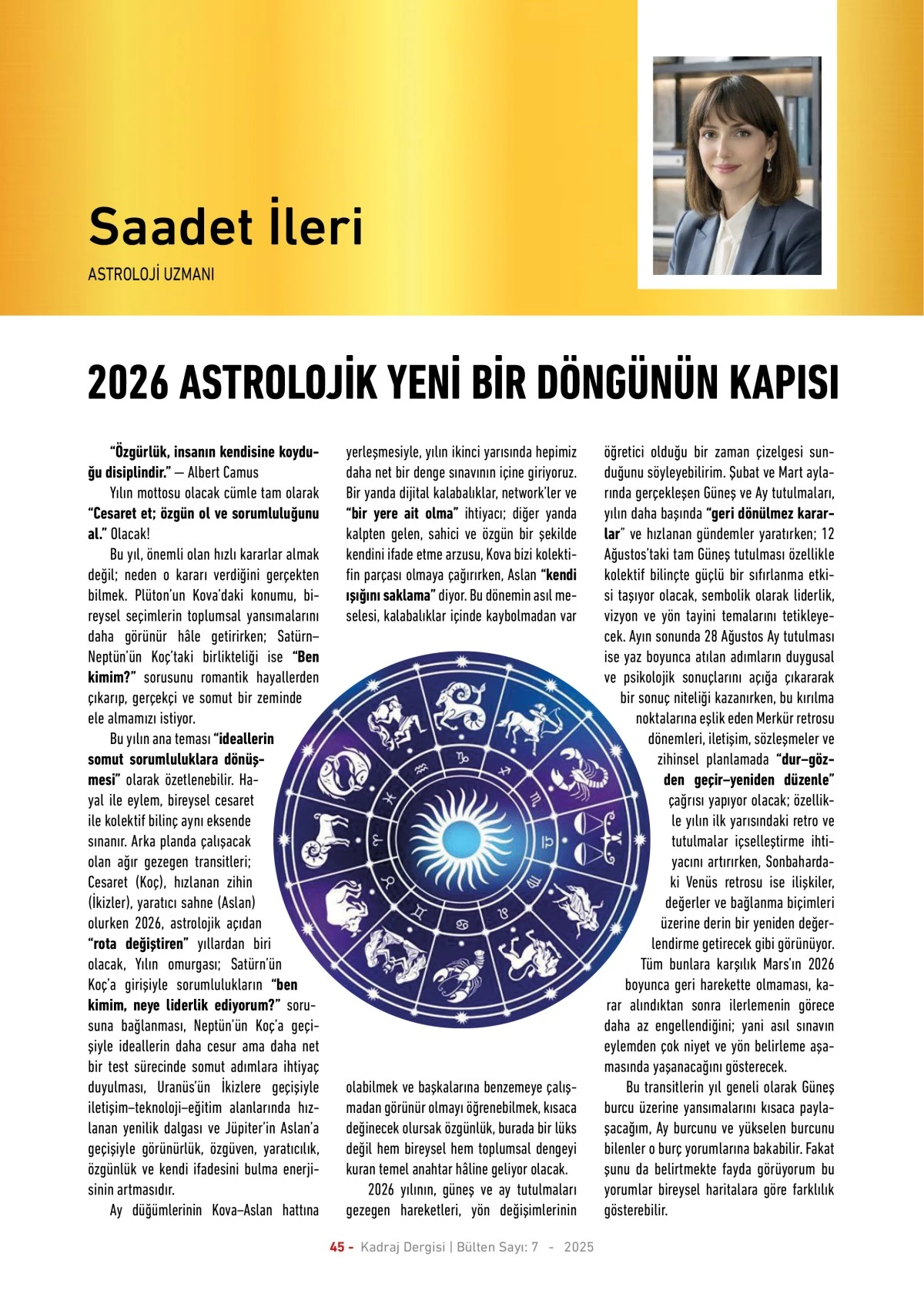 Kadraj Dergisi 7. sayı sayfalar