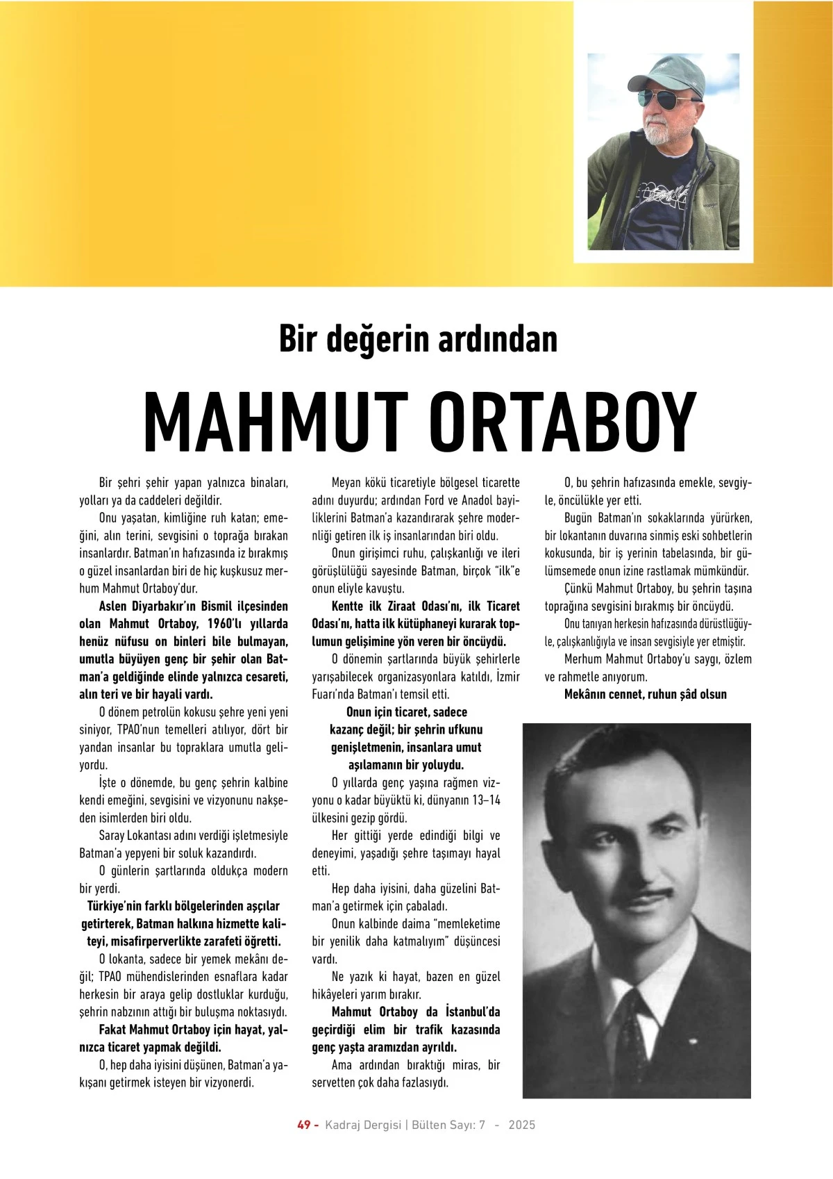 Kadraj Dergisi 7. sayı sayfalar