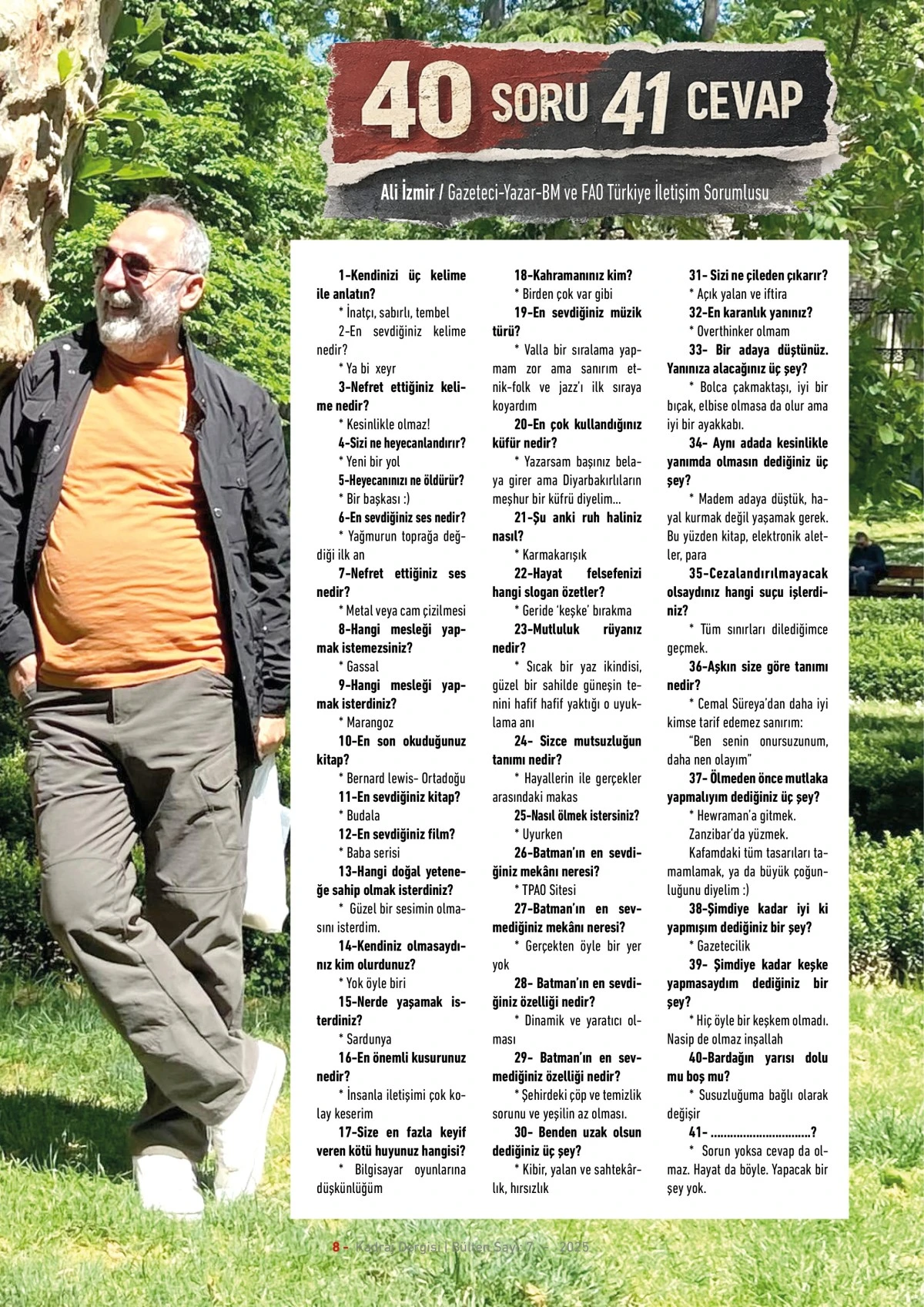 Kadraj Dergisi 7. sayı sayfalar
