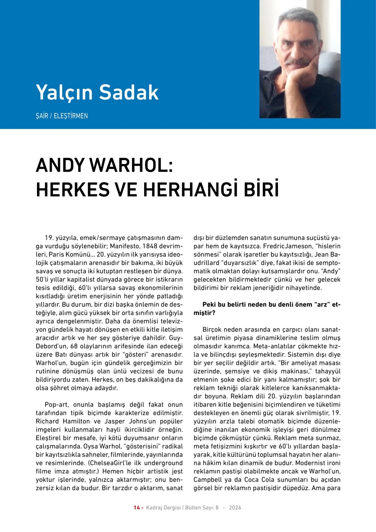KADRAJ DERGİSİ 8. SAYI