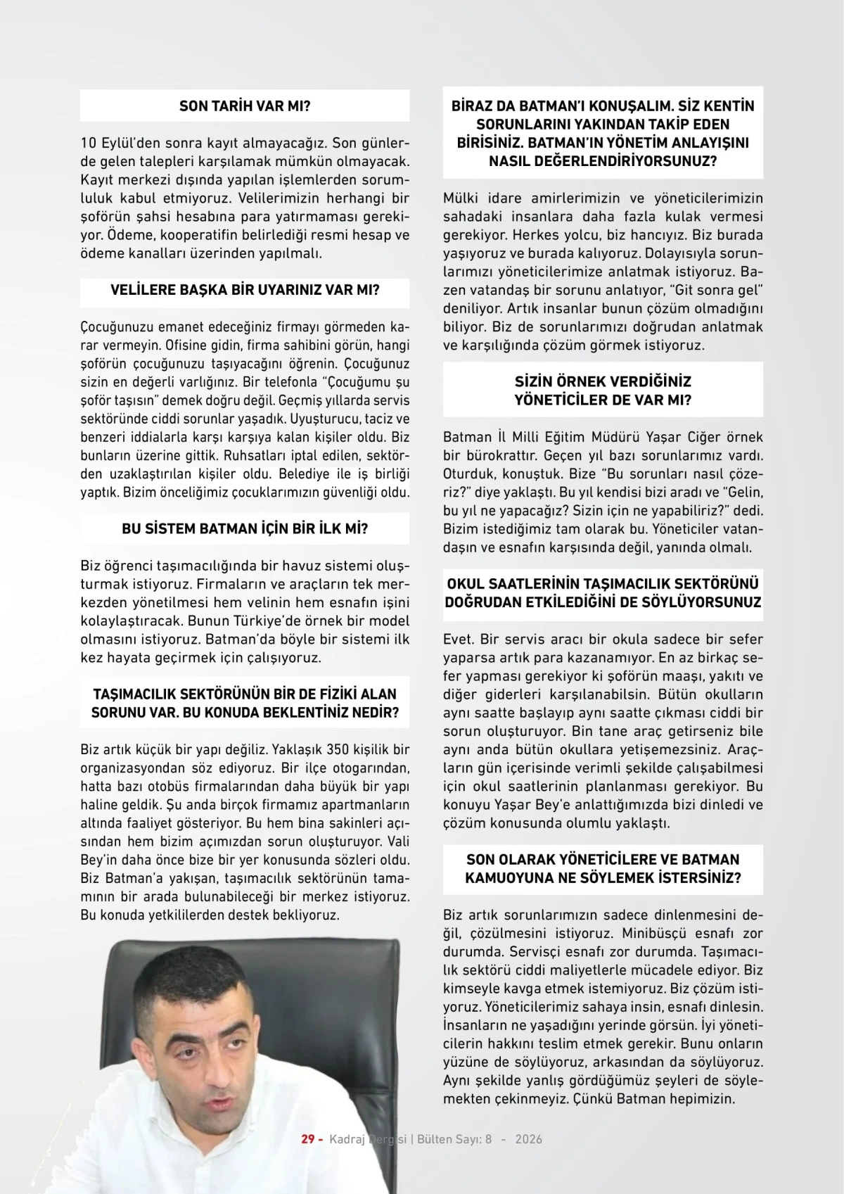 KADRAJ DERGİSİ 8. SAYI