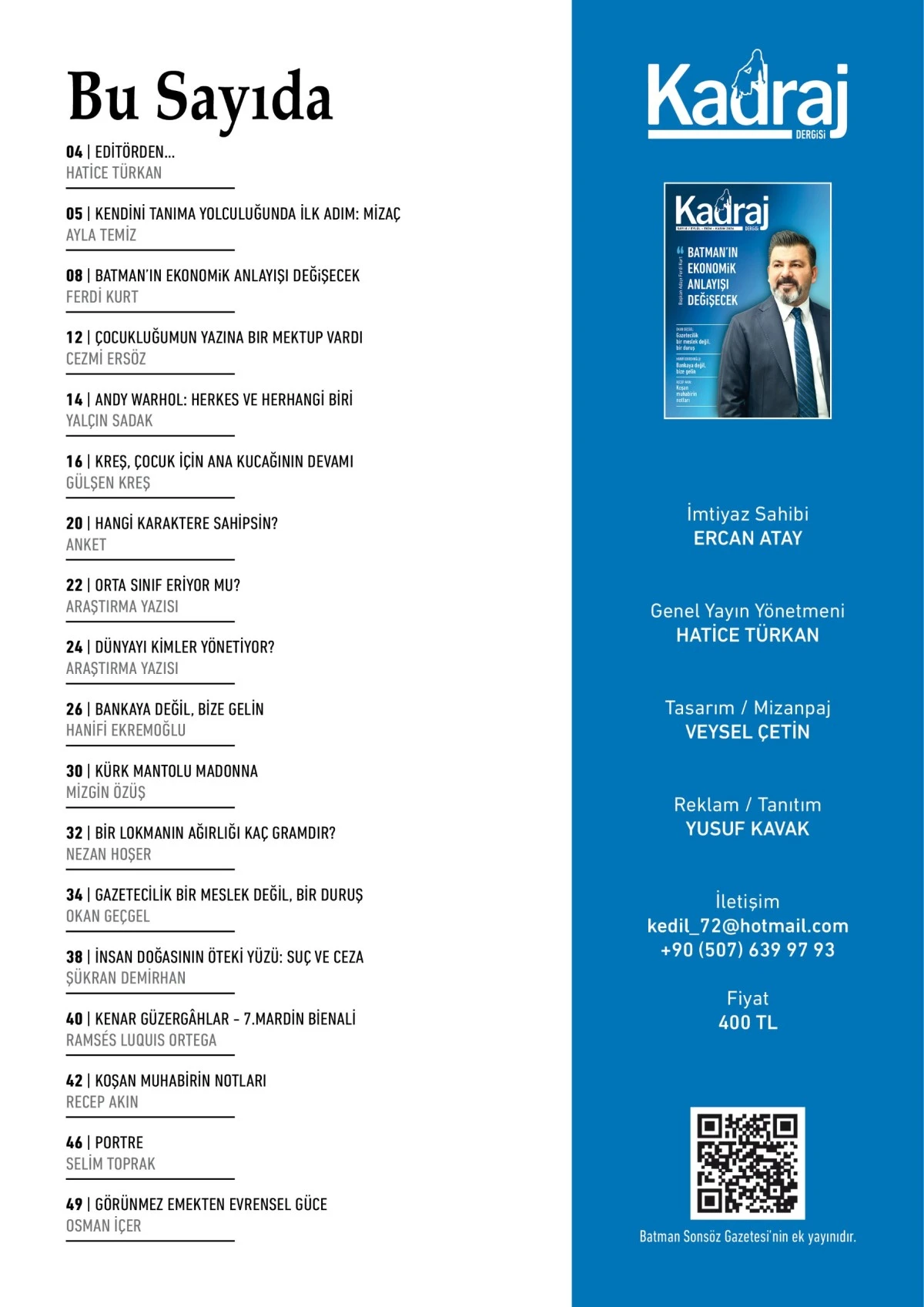KADRAJ DERGİSİ 8. SAYI