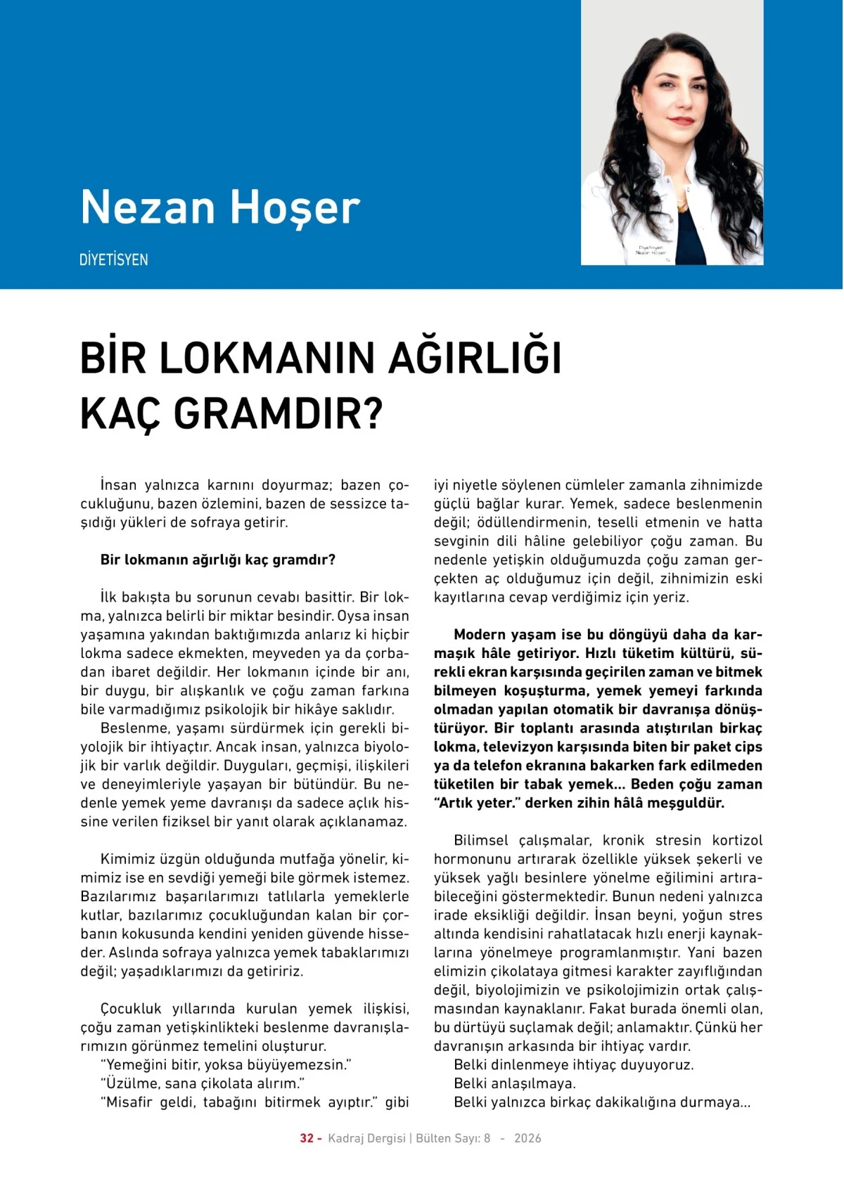 KADRAJ DERGİSİ 8. SAYI