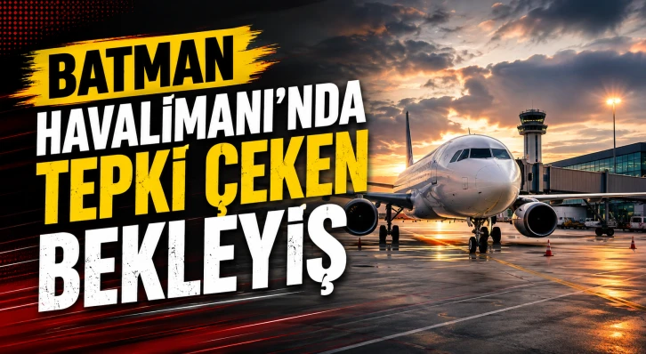 Batman Havalimanı’nda tepki çeken bekleyiş