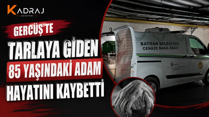 Gerc&uuml;ş&rsquo;te Tarlaya Giden 85 Yaşındaki Adam Hayatını Kaybetti