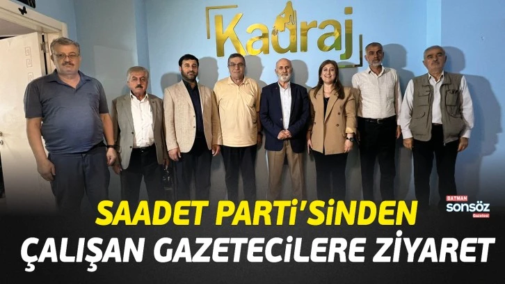Saadet Parti&rsquo;sinden &Ccedil;alışan Gazetecilere ziyaret