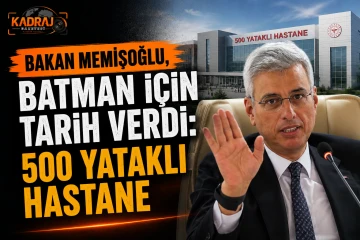 Bakan Memişoğlu, Batman i&ccedil;in tarih verdi: 500 yataklı hastane...