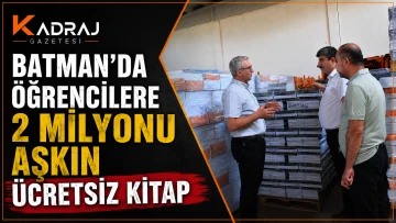 Batman&rsquo;da &Ouml;ğrencilere 2 Milyonu Aşkın &Uuml;cretsiz Kitap