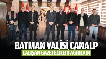 Batman Valisi Canalp, &Ccedil;alışan Gazetecileri ağırladı