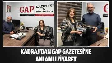 Kadraj&rsquo;dan GAP Gazetesi&rsquo;ne anlamlı ziyaret