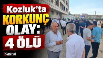 Kozluk&rsquo;ta Korkun&ccedil; Olay: 4 &Ouml;l&uuml;  