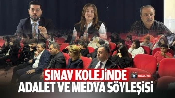 Sınav Kolejinde adalet ve medya söyleşisi
